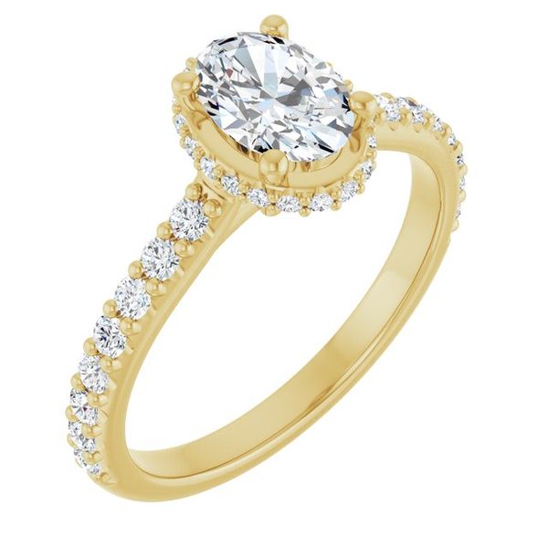 Hidden Halo-Style Engagement Ring