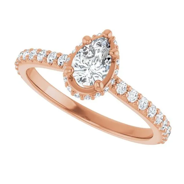 Hidden Halo-Style Engagement Ring Image 5 J. West Jewelers Round Rock, TX