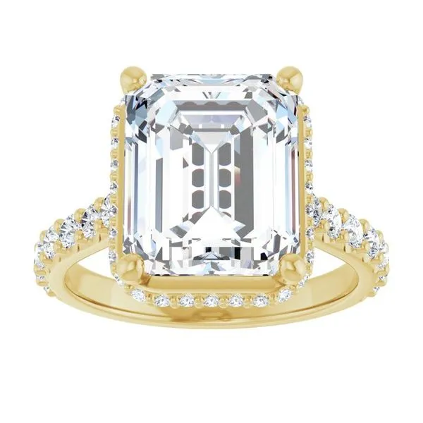 Hidden Halo-Style Engagement Ring Image 3 Paul James Jewelers Angels Camp, CA