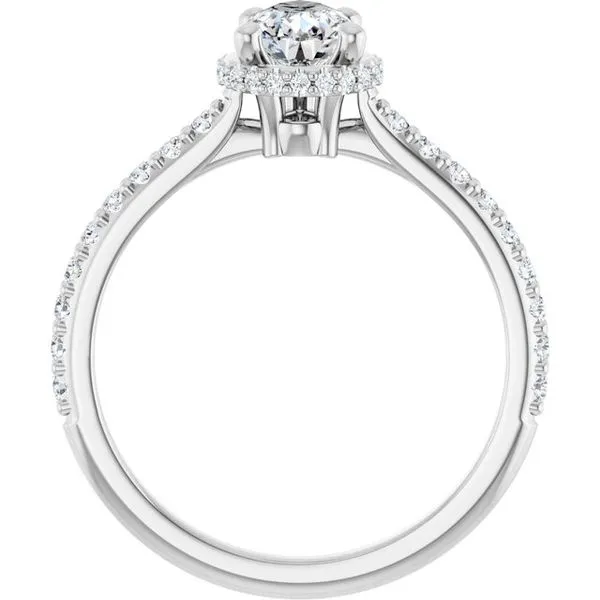 Hidden Halo-Style Engagement Ring Image 2 Ask Design Jewelers Olean, NY