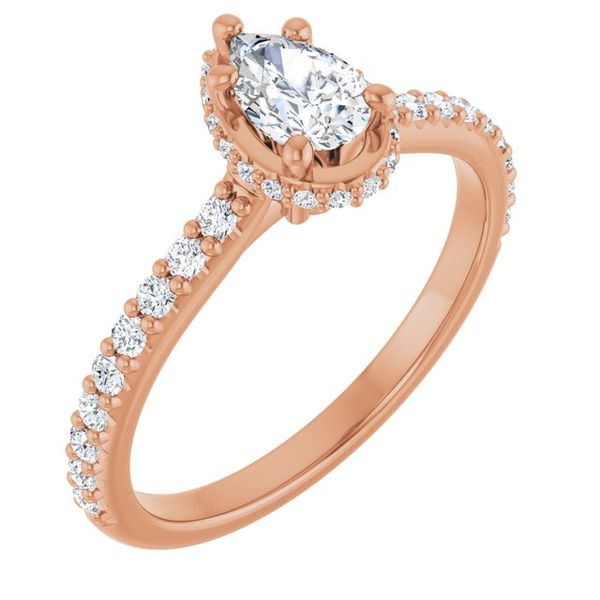 Hidden Halo-Style Engagement Ring