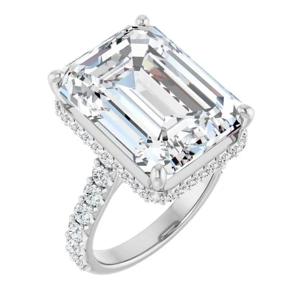 Hidden Halo-Style Engagement Ring Ocean View Jewelers Millville, DE