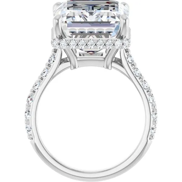 Hidden Halo-Style Engagement Ring Image 2 Don's Jewelry & Design Washington, IA