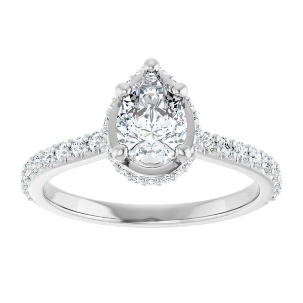 Hidden Halo-Style Engagement Ring Image 3 Ocean View Jewelers Millville, DE