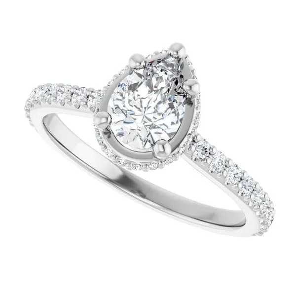 Hidden Halo-Style Engagement Ring Image 5 Ocean View Jewelers Millville, DE
