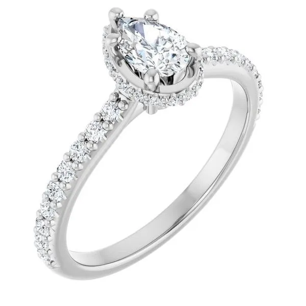 Hidden Halo-Style Engagement Ring Mark Jewellers La Crosse, WI