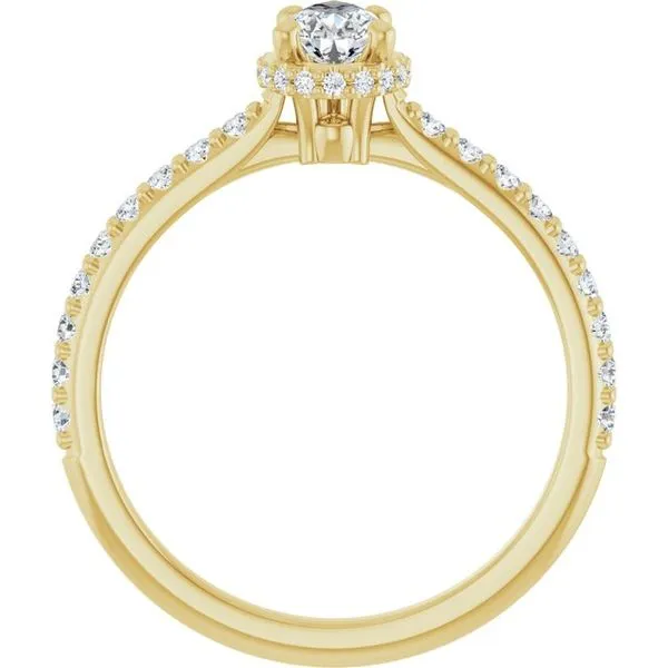Hidden Halo-Style Engagement Ring Image 2 Futer Bros Jewelers York, PA