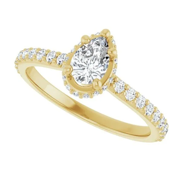 Hidden Halo-Style Engagement Ring Image 5 J. Thomas Jewelers Rochester Hills, MI