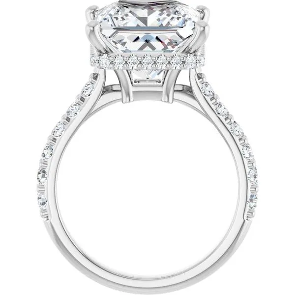 Hidden Halo-Style Engagement Ring Image 2 Don's Jewelry & Design Washington, IA