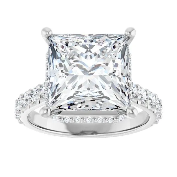 Hidden Halo-Style Engagement Ring Image 3 Ocean View Jewelers Millville, DE