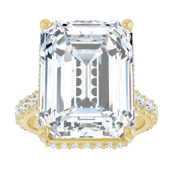 Hidden Halo-Style Engagement Ring Image 3 JF Jones Jewelers Rochester, NY