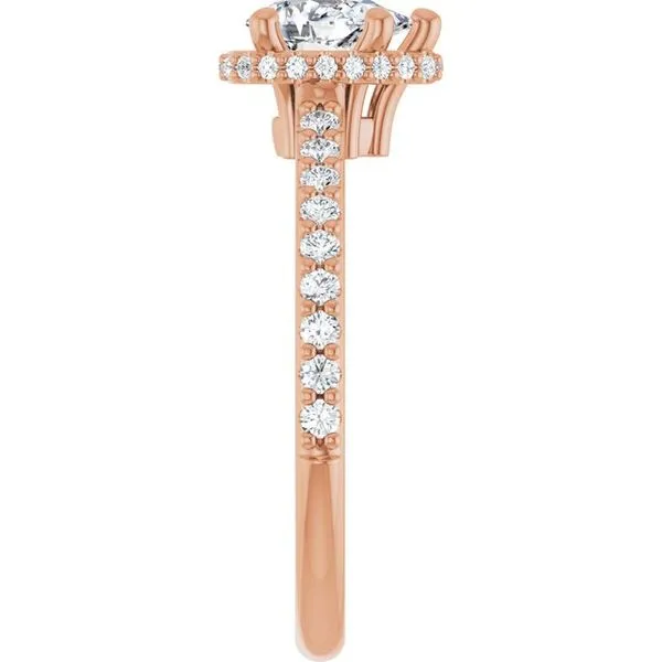 Hidden Halo-Style Engagement Ring Image 4 Clater Jewelers Louisville, KY