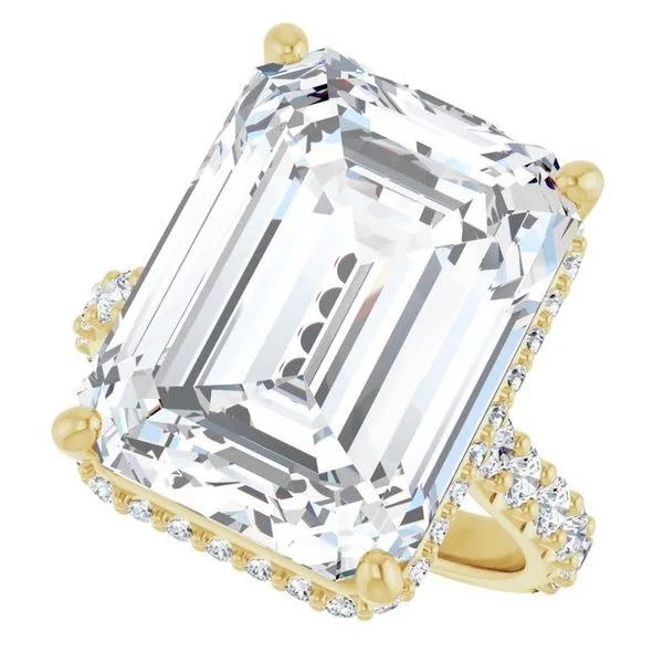 Hidden Halo-Style Engagement Ring Image 5 Raleigh Diamond Fine Jewelry Raleigh, NC