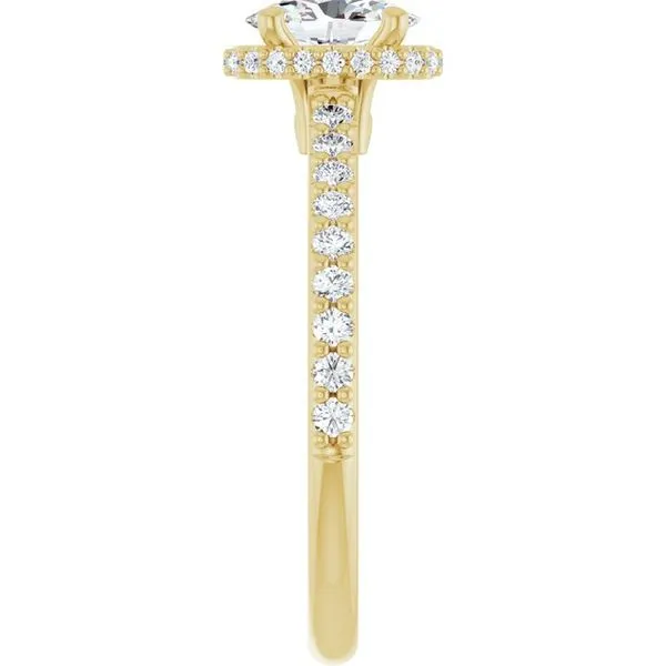 Hidden Halo-Style Engagement Ring Image 4 J. Thomas Jewelers Rochester Hills, MI