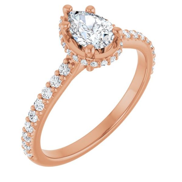 Hidden Halo-Style Engagement Ring