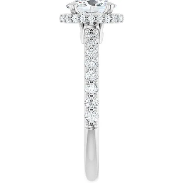 Hidden Halo-Style Engagement Ring Image 4 J. West Jewelers Round Rock, TX