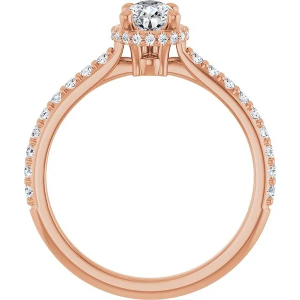 Hidden Halo-Style Engagement Ring Image 2 Michael Szwed Jewelers Longmeadow, MA