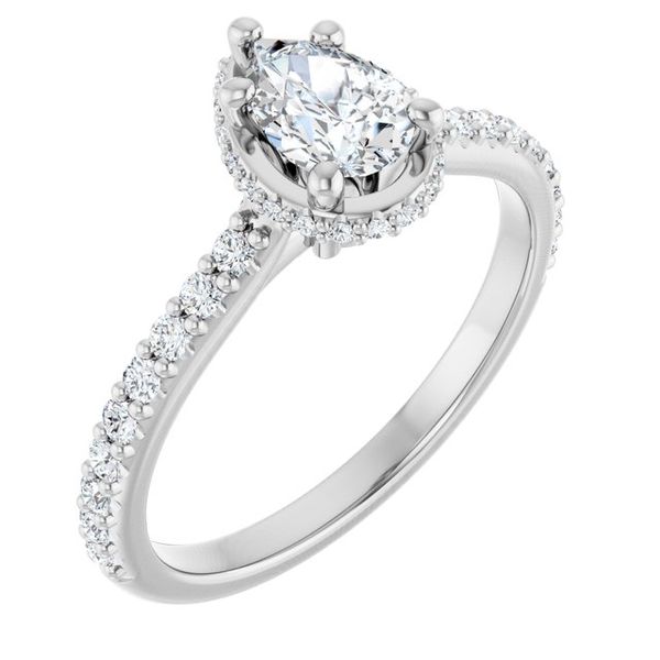 Hidden Halo-Style Engagement Ring
