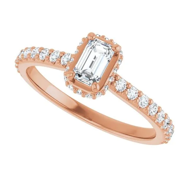 Hidden Halo-Style Engagement Ring Image 5 Futer Bros Jewelers York, PA