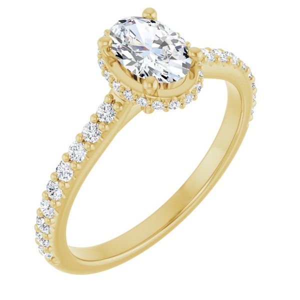 Hidden Halo-Style Engagement Ring