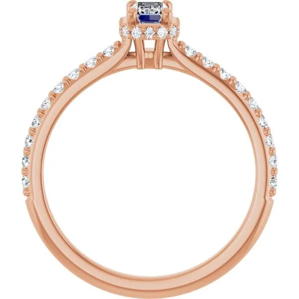 Hidden Halo-Style Engagement Ring Image 2 Don's Jewelry & Design Washington, IA