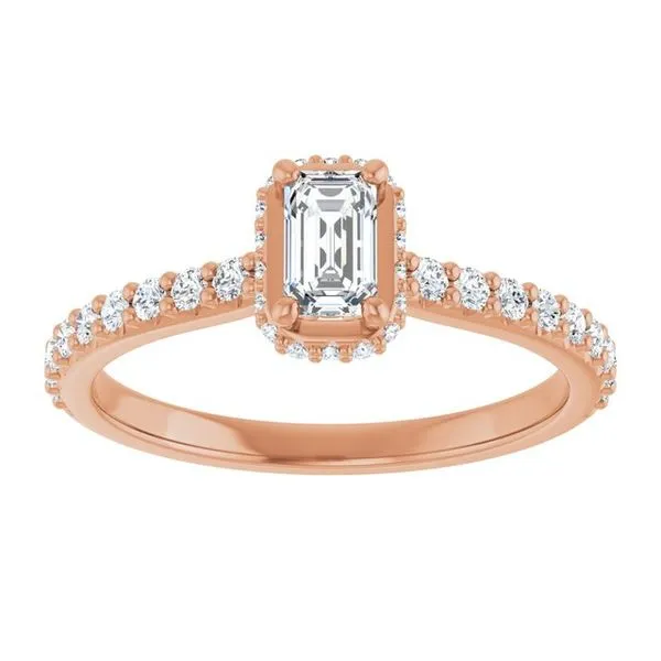 Hidden Halo-Style Engagement Ring Image 3 Ask Design Jewelers Olean, NY