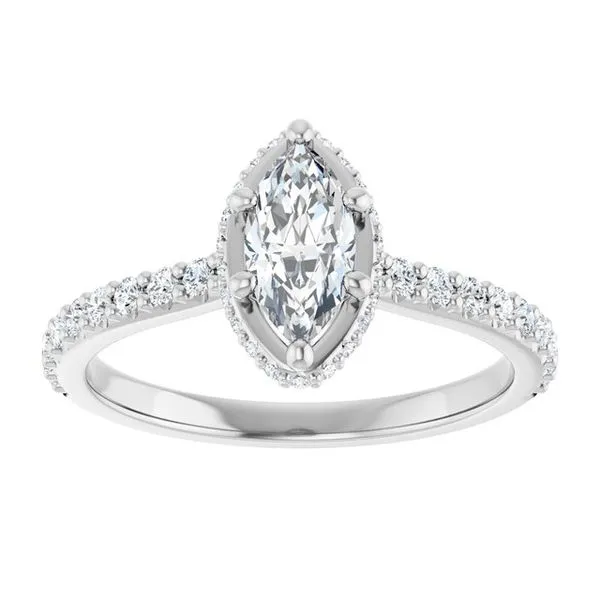 Hidden Halo-Style Engagement Ring Image 3 Raleigh Diamond Fine Jewelry Raleigh, NC