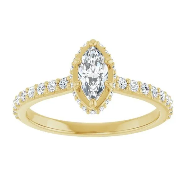 Hidden Halo-Style Engagement Ring Image 3 House of Silva Wooster, OH