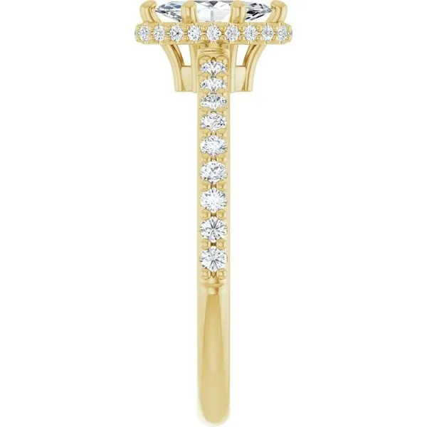 Hidden Halo-Style Engagement Ring Image 4 House of Silva Wooster, OH
