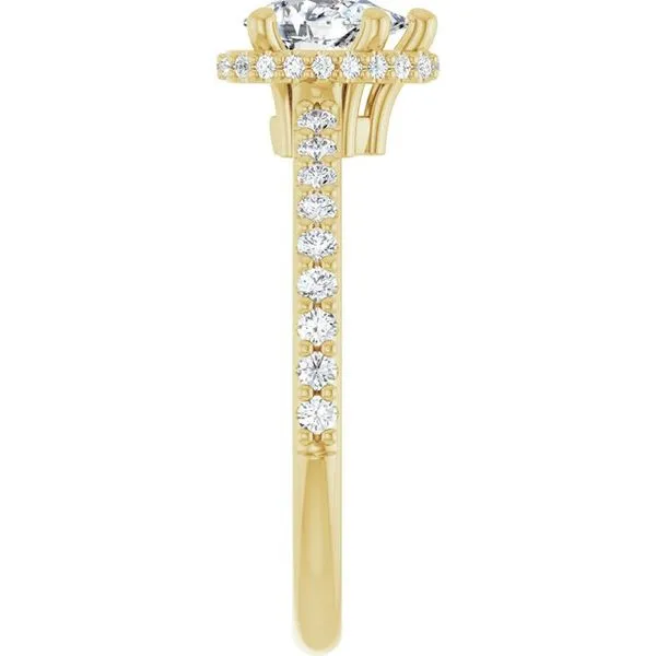 Hidden Halo-Style Engagement Ring Image 4 J. West Jewelers Round Rock, TX