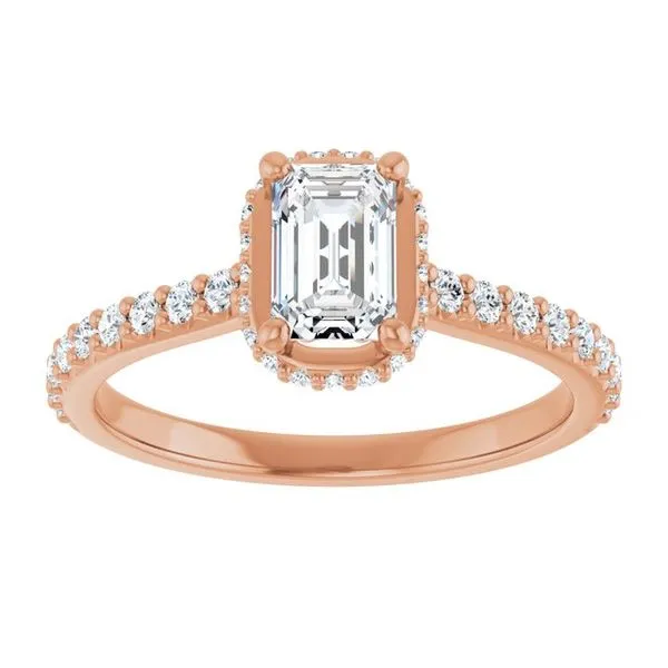 Hidden Halo-Style Engagement Ring Image 3 Don's Jewelry & Design Washington, IA