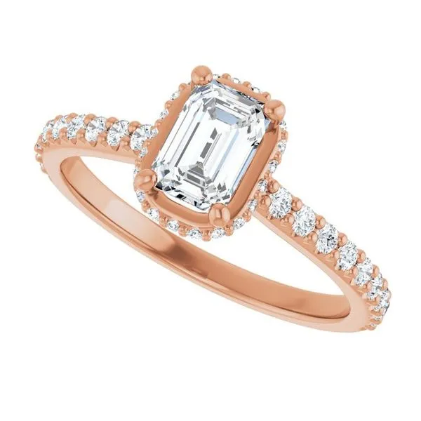 Hidden Halo-Style Engagement Ring Image 5 Don's Jewelry & Design Washington, IA