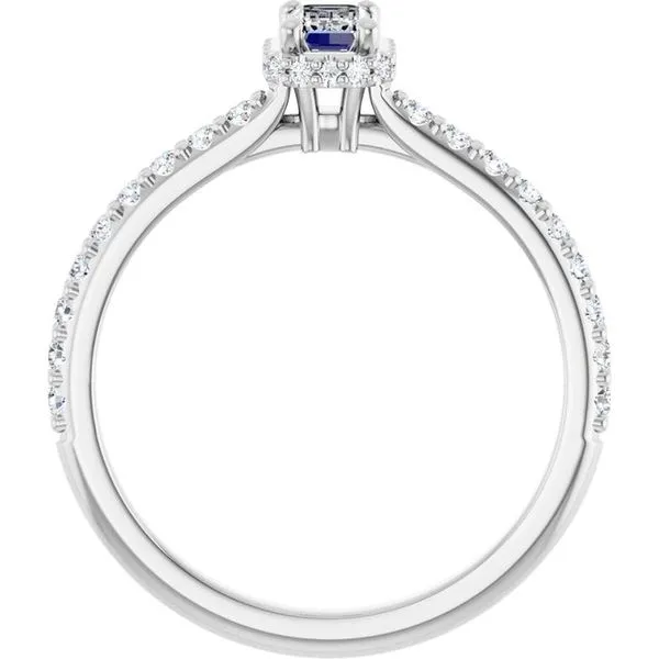 Hidden Halo-Style Engagement Ring Image 2 Don's Jewelry & Design Washington, IA