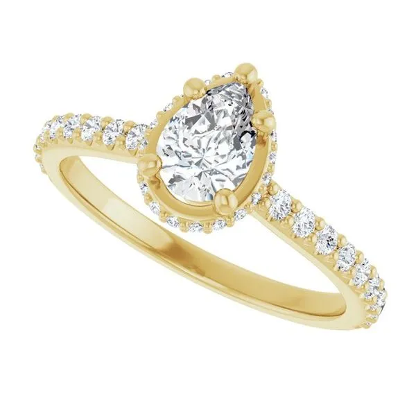 Hidden Halo-Style Engagement Ring Image 5 J. West Jewelers Round Rock, TX