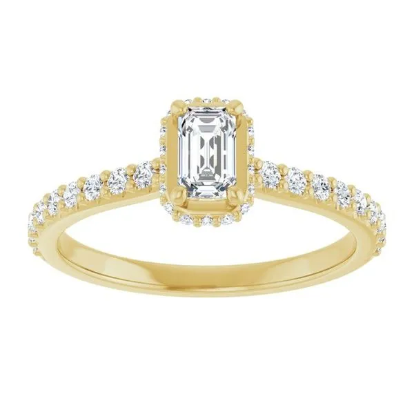 Hidden Halo-Style Engagement Ring Image 3 JF Jones Jewelers Rochester, NY