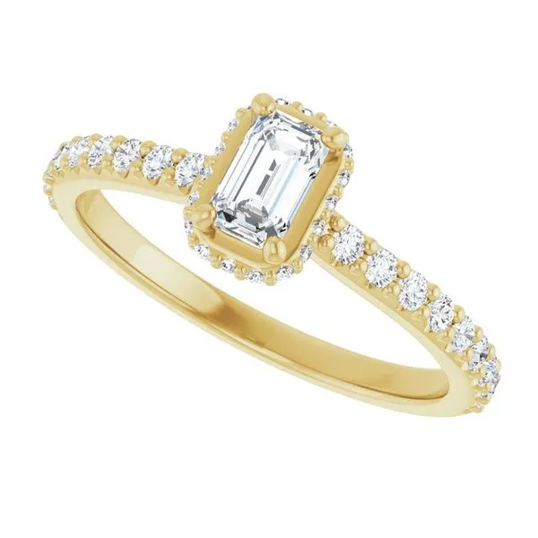 Hidden Halo-Style Engagement Ring Image 5 J. Thomas Jewelers Rochester Hills, MI