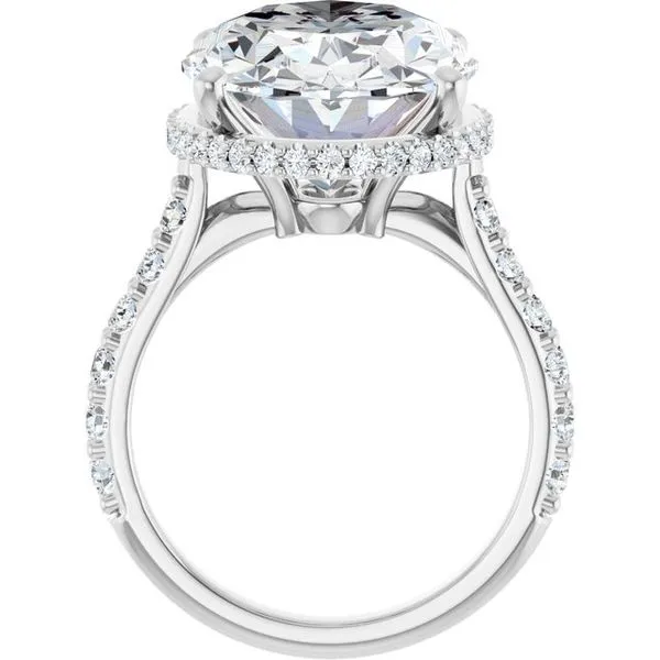 Hidden Halo-Style Engagement Ring Image 2 J. West Jewelers Round Rock, TX