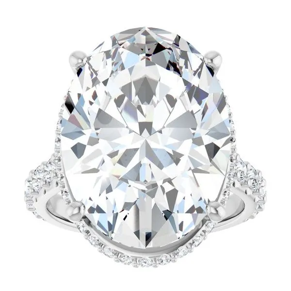 Hidden Halo-Style Engagement Ring Image 3 Austin's Fine Diamonds & Jewelry Lyndhurst, NJ