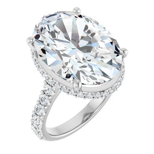 Hidden Halo-Style Engagement Ring Hudson Valley Goldsmith New Paltz, NY