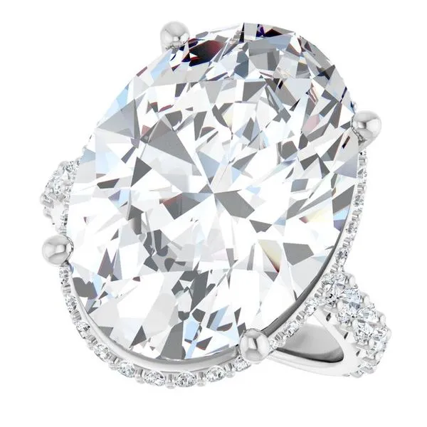 Hidden Halo-Style Engagement Ring Image 5 Futer Bros Jewelers York, PA