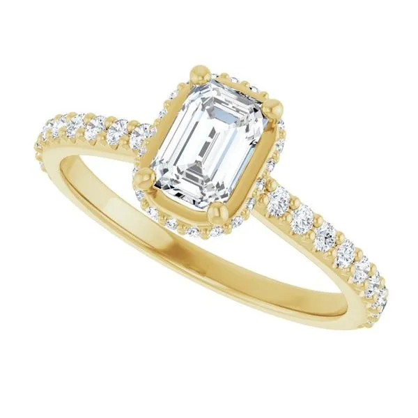 Hidden Halo-Style Engagement Ring Image 5 Paul James Jewelers Angels Camp, CA