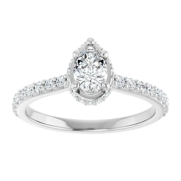 Hidden Halo-Style Engagement Ring Image 3 Ocean View Jewelers Millville, DE