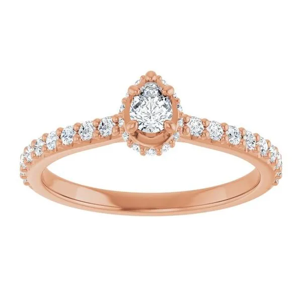 Hidden Halo-Style Engagement Ring Image 3 J. West Jewelers Round Rock, TX