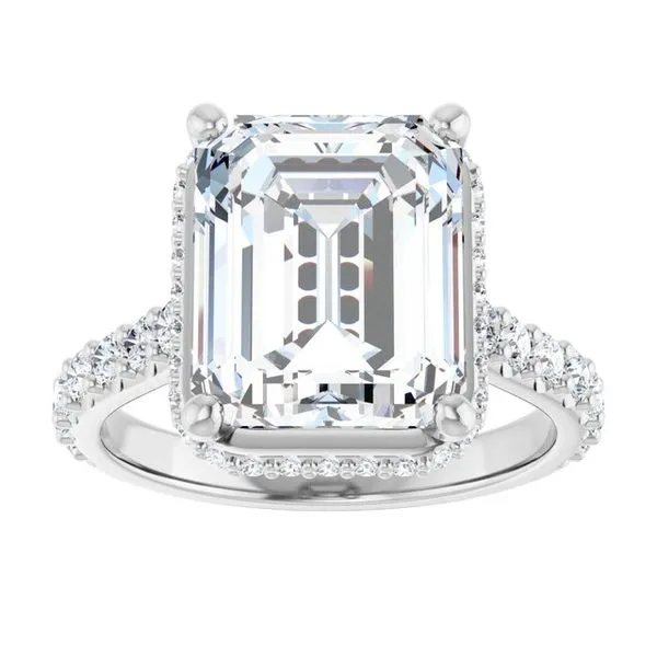 Hidden Halo-Style Engagement Ring Image 3 House of Silva Wooster, OH