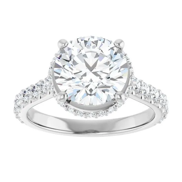 Hidden Halo-Style Engagement Ring Image 3 Don's Jewelry & Design Washington, IA