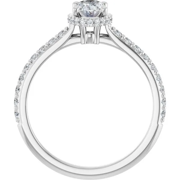 Hidden Halo-Style Engagement Ring Image 2 Austin's Fine Diamonds & Jewelry Lyndhurst, NJ