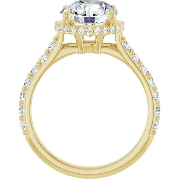 Hidden Halo-Style Engagement Ring Image 2 J. West Jewelers Round Rock, TX