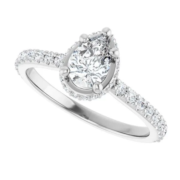 Hidden Halo-Style Engagement Ring Image 5 Ocean View Jewelers Millville, DE