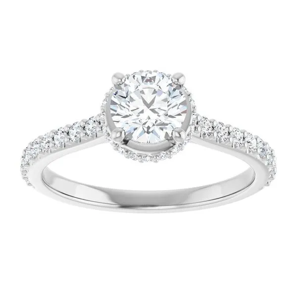 Hidden Halo-Style Engagement Ring Image 3 Austin's Fine Diamonds & Jewelry Lyndhurst, NJ