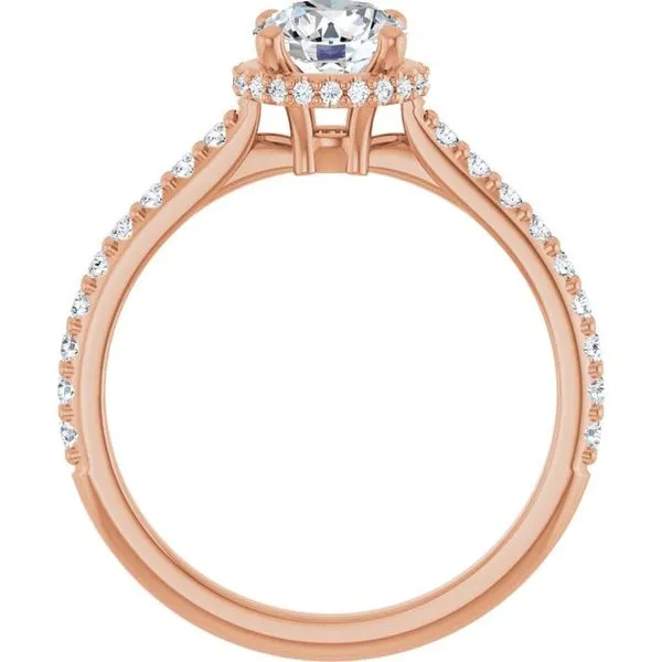 Hidden Halo-Style Engagement Ring Image 2 J. West Jewelers Round Rock, TX